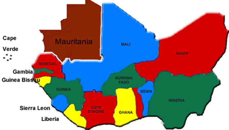 Map of West Africa