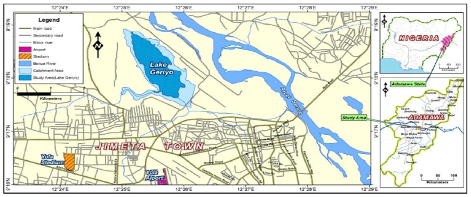 Map Showing Lake Geriyo (Bawuro et al., 2018)